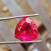 15mm  Natural Mozambique Red Ruby Trillion Cut Certified Loose Gemstone