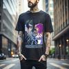 100% Cotton TOPS UNISEX TEES MENS WOMENS Saint Seiya T-shirt Knights Of the Zodiac Hyoga Ikki Anime Shun Shirt Gift 356