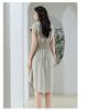 Summer Dress Simple Solid Color Commuting Women's Medium To Long Skirt
