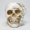 Skull Flower Pot Resin Human Skull Planter Weatherproof Gothic Plant Pot for Planting Succulents Indoor Outdoor Use