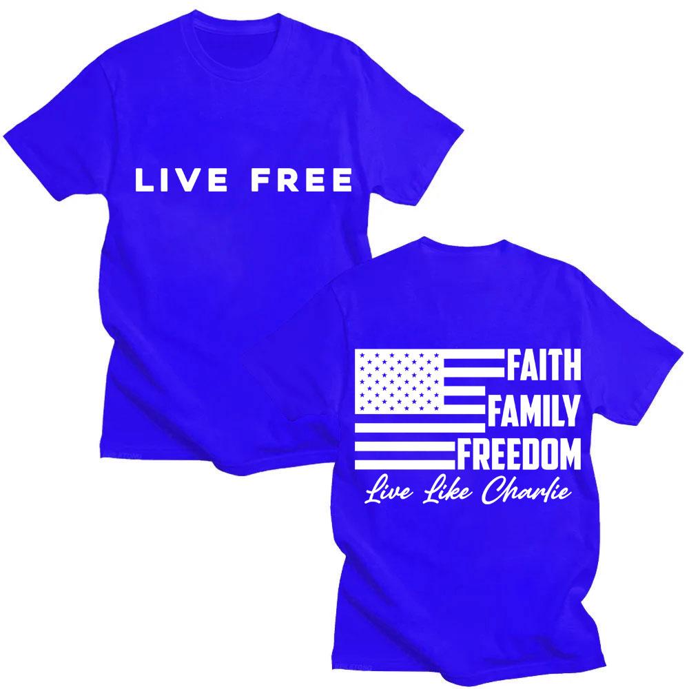 Charlie Kirk Freedom Classic Quote Graphic T-shirts Men Women Fashion Harajuku T Shirt Oversized Cotton Casual Tees Streetwear