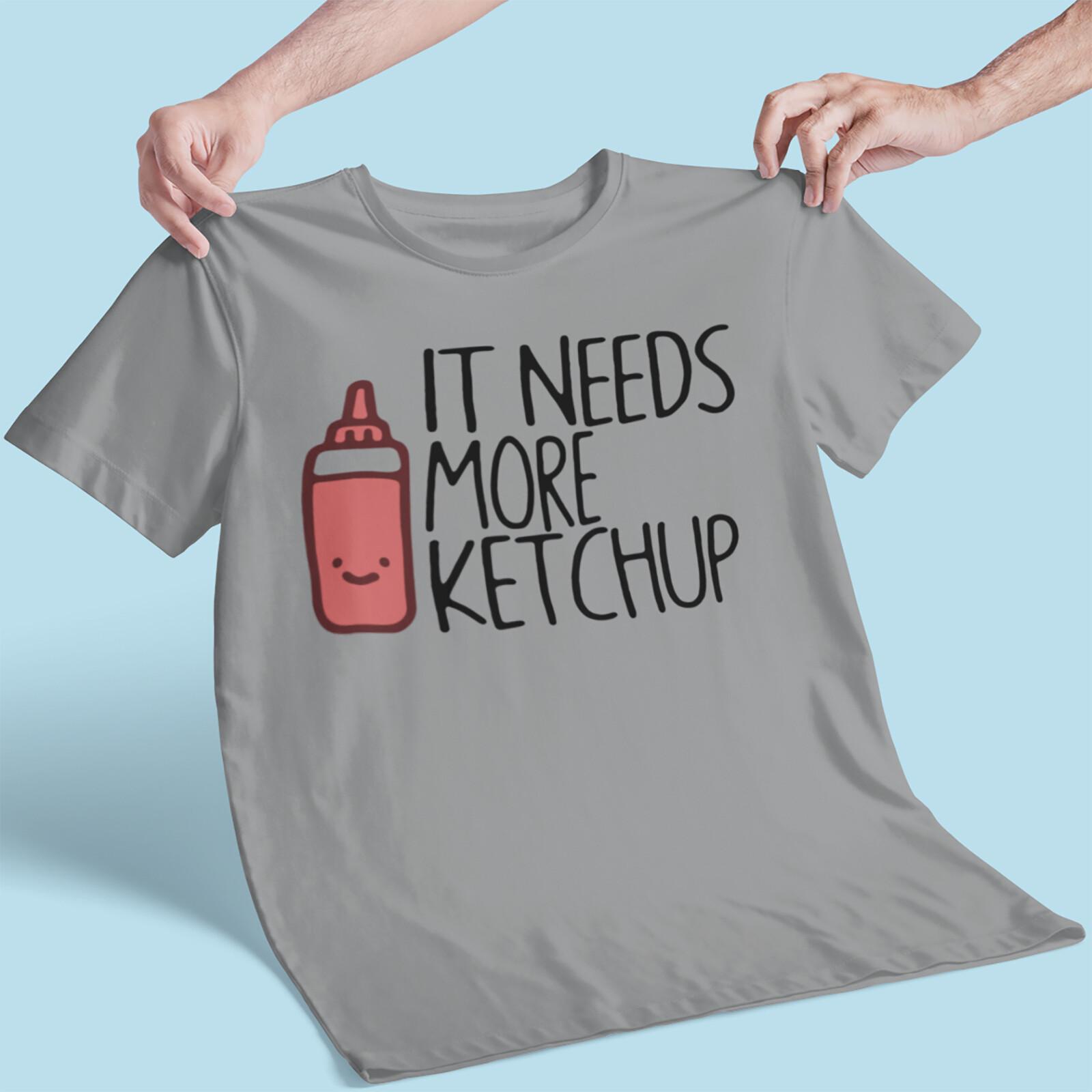It Needs More Ketchup Mens Womens Kids T Shirt Food Tomatoes Funny Tee M