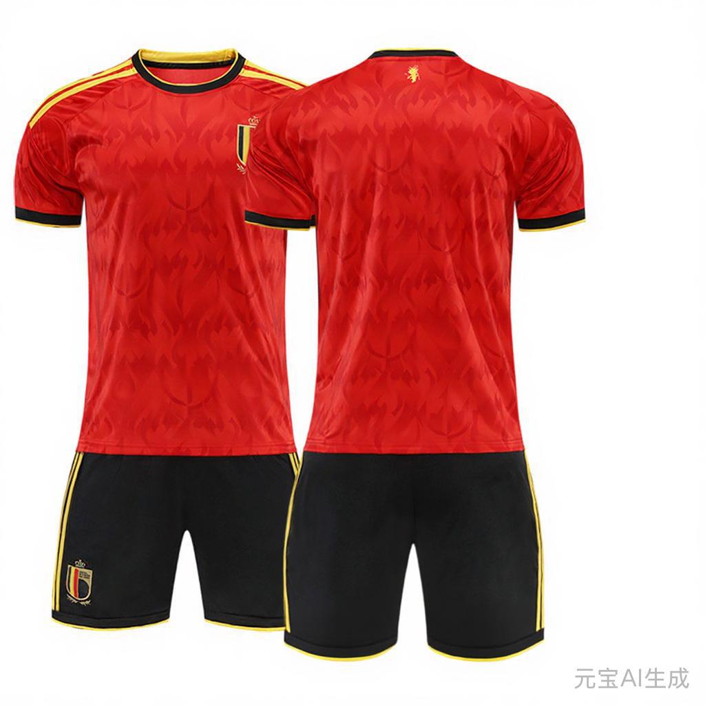 World Cup Belgium Home Jersey No. 7, Football Jersey Set 16