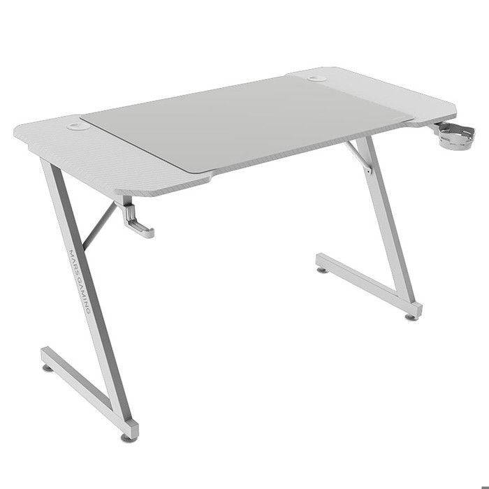 Bureau Gaming - MARSGAMING - MGD-X120 - Ergonomique - Surface En Fibre De Carbone - Tapis De Souris XXL