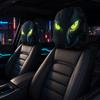 2 Pcs 2D Stretch Car Headrest Covers Ghost Neck Pillowcase Car Interior Decor  All Seasons