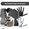 3D Printed  Finger Ornaments, Multi Joint Movable Model Popular Art Craft Toys