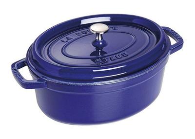 Cocotte - STAUB - Oval - 29cm - 4,25L - Intensives Blau - Emailliertes Gusseisen