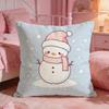 DecorsnowmanS Cushion Cover Premium Comfort Reversible Pillow Cove Two in One Design for Any Room  Car Interior