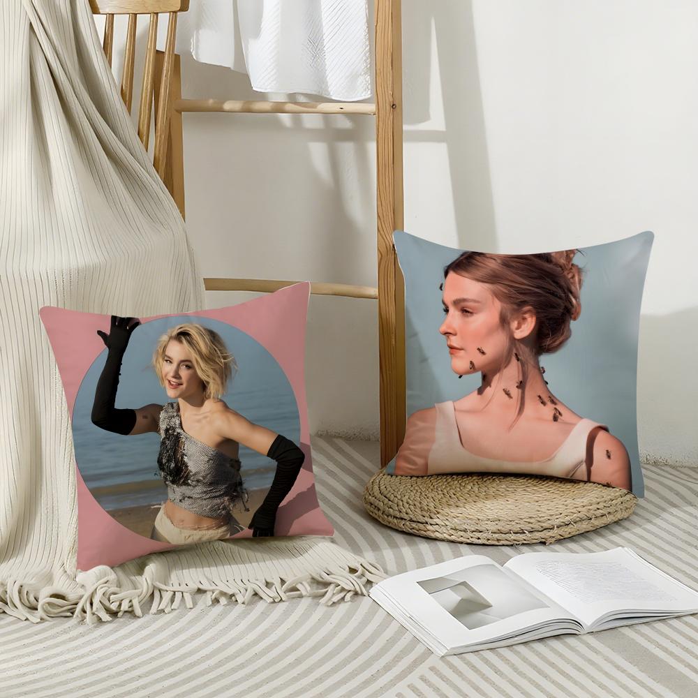 P-Pommelien Thijs Gedoe Cushion Cover Breathable Linen Pillow Cover Skin-Friendly Home Decor Pillowcase With Hidden Zipper