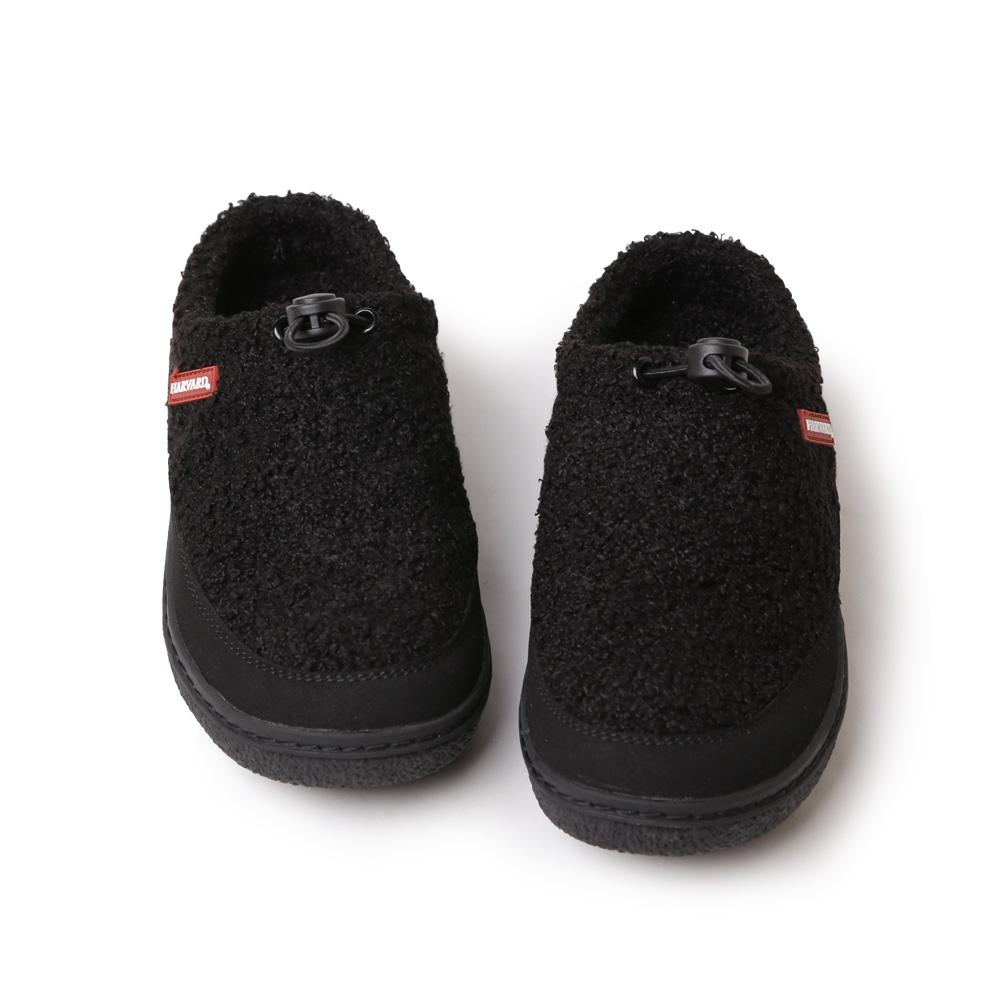 Harvard Shoes Adam Winter Fur Thermal Slip-Ons Winter Boots Daily Fur Sneakers Camping Loafers Black