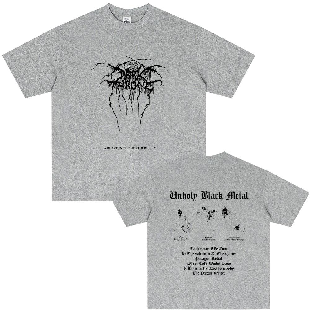 Mayhem A Blaze in The Northern Sky Graphic T-shirt Summer Men Women Clothing Death Black Metal Rock Tshirt Male Vintage T Shirts