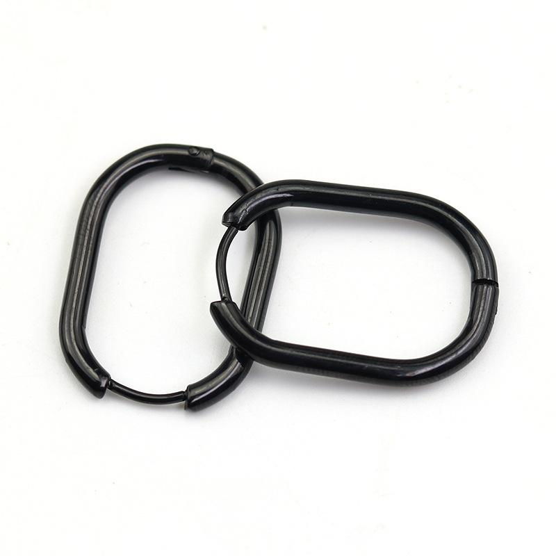 1 Pair Circle Ear Hoop Earrings U-shaped Women's Dangle Hoop Earring Gift