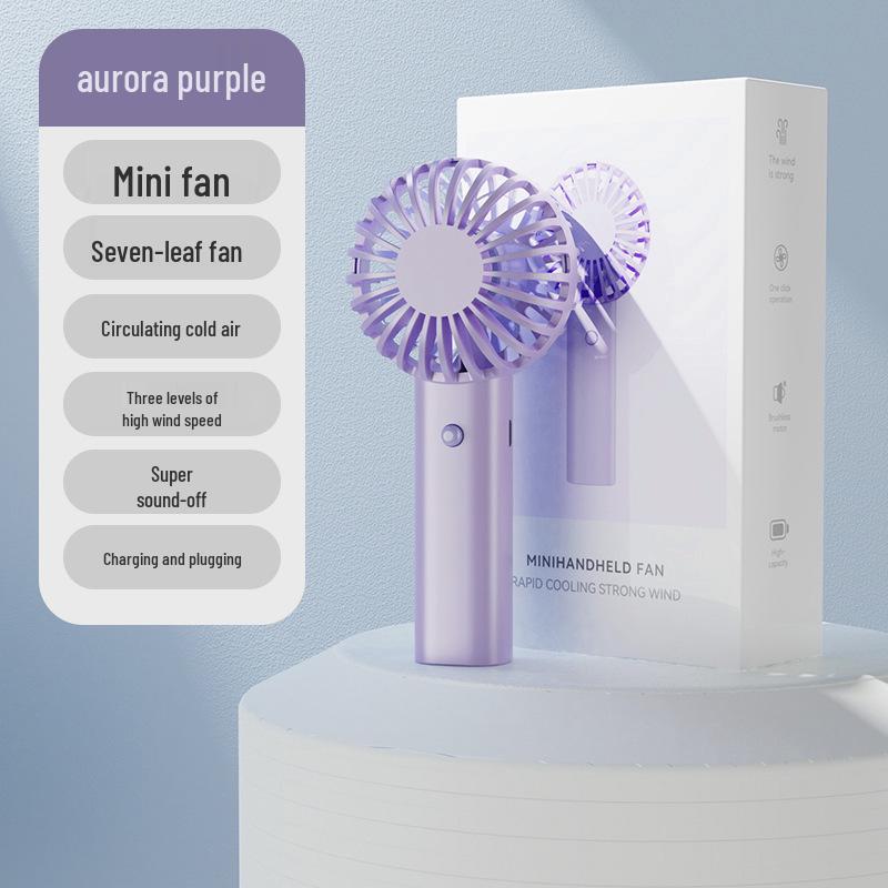 Rechargeable Mini USB Handheld Pocket Fan - Portable Outdoor Gift Cold Wind Fan