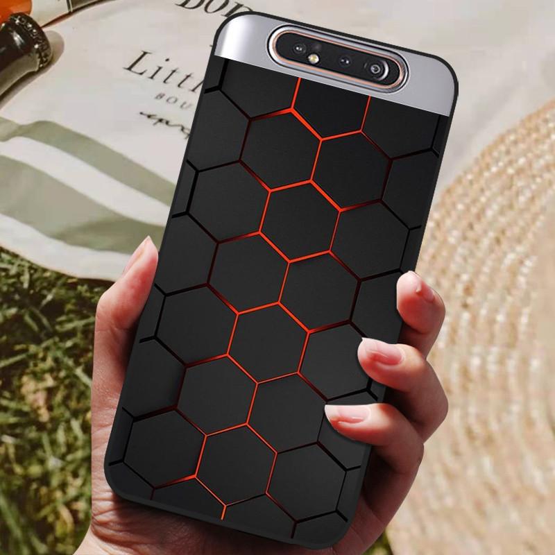 Per Samsung A80 Custodia Cover Posteriore in Silicone Custodia per Telefono Per Samsung Galaxy A80 Custodie per Galaxy A 80 A805F A805 Paraurti Morbido Funda