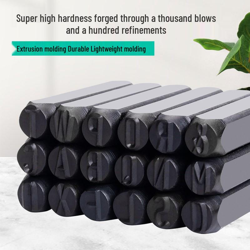 High Hardness Alloy Steel Hand-Stamping Jewelry Punch Tool for English Letters and Numbers