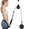 Fitness Lat and Lift Pulley System Aluminum DIY Home Gym Cable Pulley System Attachments for Triceps Pull Down Biceps Curl Arm Workouts
