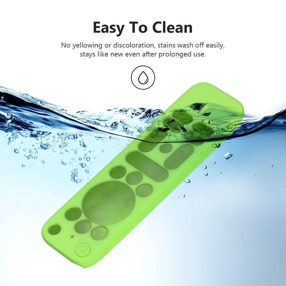 Silicone Protective Case with Lanyard Shockproof Remote Controller Cover Protector Soft Shell for onn.GoogleTV Box 4K Pro 2025