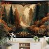 2D Artistic Vintage Forest Tapestry for Content Creation & Home Decor