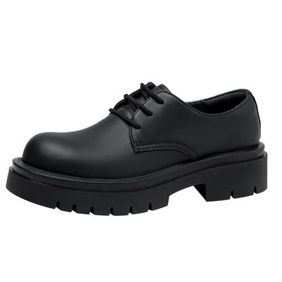 Zapatos de vestir Derby de suela gruesa estilo británico para hombre Aokang