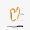 Stainless Steel Rings for Women Vintage Gold Color Never Fade Luxury Classic Rings Wedding Couple Rings Party Jewelry Gifts