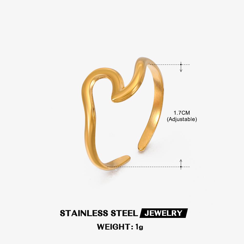 Stainless Steel Rings for Women Vintage Gold Color Never Fade Luxury Classic Rings Wedding Couple Rings Party Jewelry Gifts