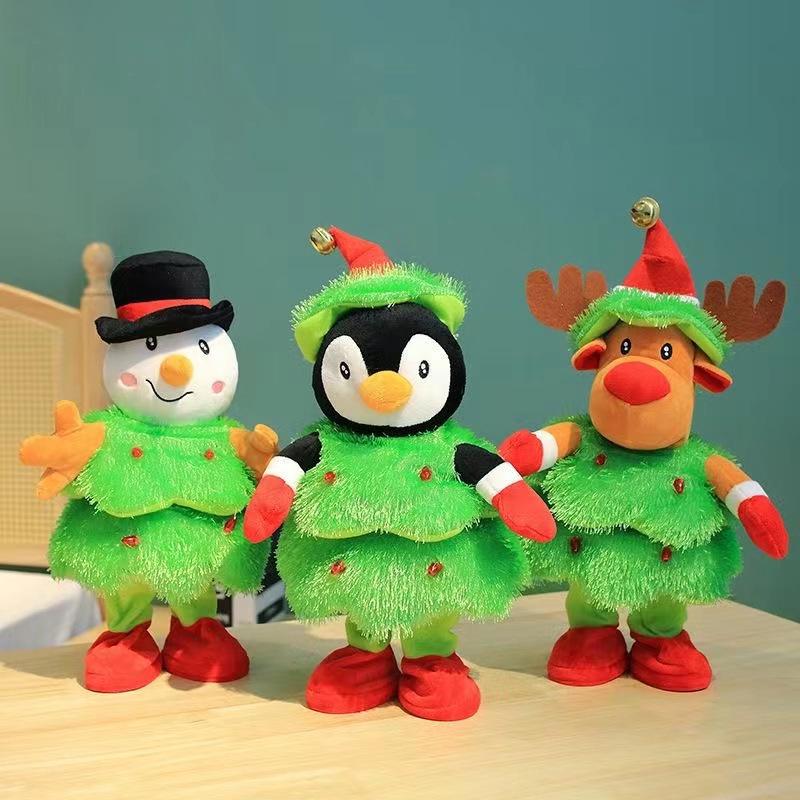 Dancing, Singing, Light-Up Christmas Tree Plush Toy - Festive Decoration & Gift