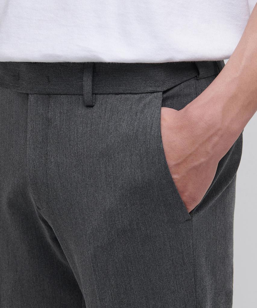 MUSINSA STANDARD Tapered Turn-Up Hidden Banding Crop Slacks [Medium Gray]