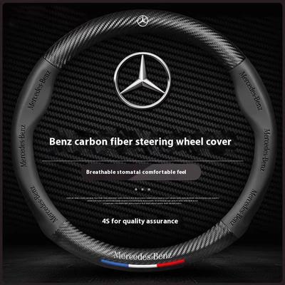 Car Steering Wheel Cover For Mercedes Benz A B C E S Class AMG GLA GLB GLC GLE CLA CLS SLC GLS GLK SLK Vito ML Pilot A45 C43 C63