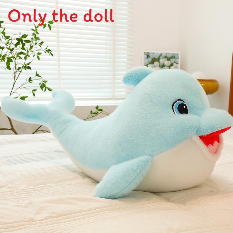 Kreatives Süßes Glückliches Delfin Plüschtier Mit PP-Baumwollfüllung Für Kinder Und Erwachsene