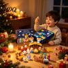 Christmas Calendar for Family Bonding 24 Days Nativity Advent Kids Countdown Waiting Gift Boys Girls with Mini Figurines Interactive Holiday
