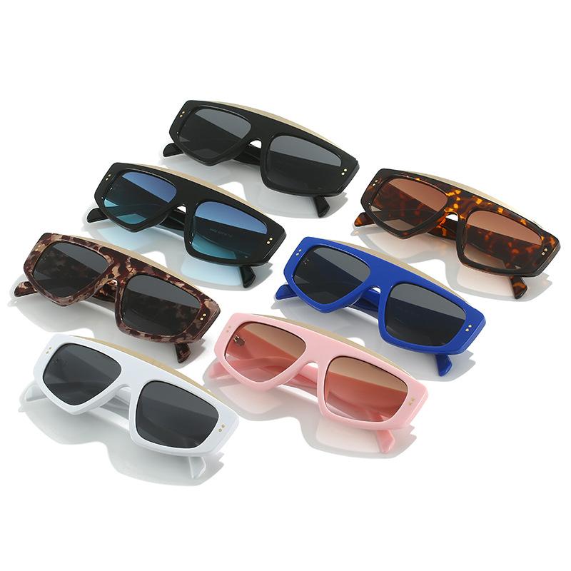 Spring new sunglasses, European and American personality large frame Ins Internet celebrity glasses large frame simple sunglasses