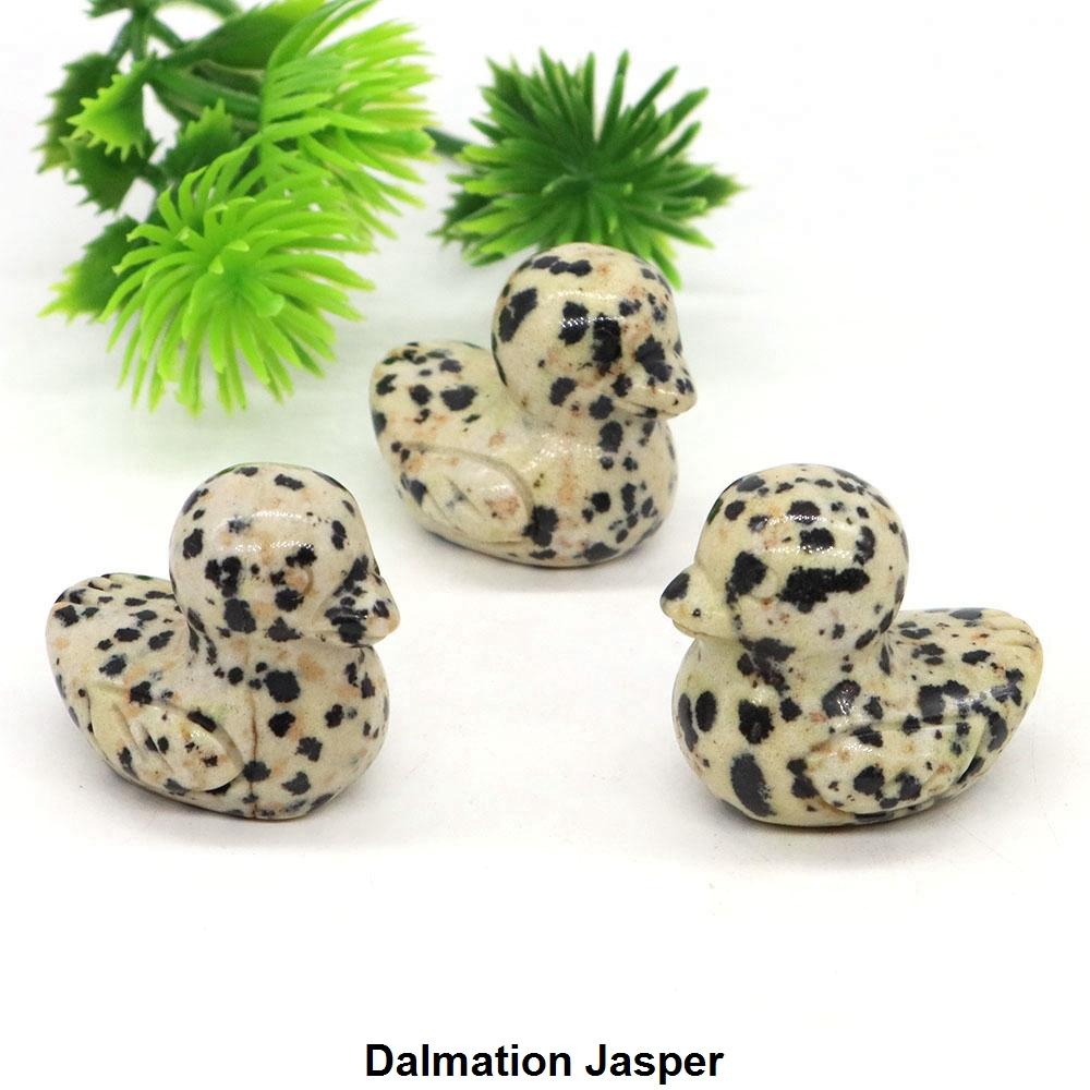 1.2" Little Duck Statue Natural Stone Reiki Healing Crystal Amethyst Tiger Eye Animal Figurine Gemstones Crafts Home Decor Gifts