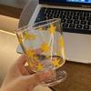 Transparent Clear Glass Cup Heat-resistant Water Glasses Drinkware Wine Cup  Office