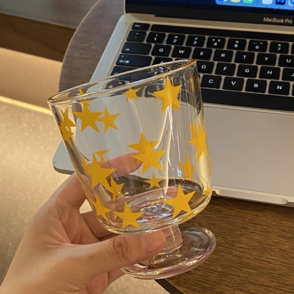 Transparent Clear Glass Cup Heat-resistant Water Glasses Drinkware Wine Cup  Office