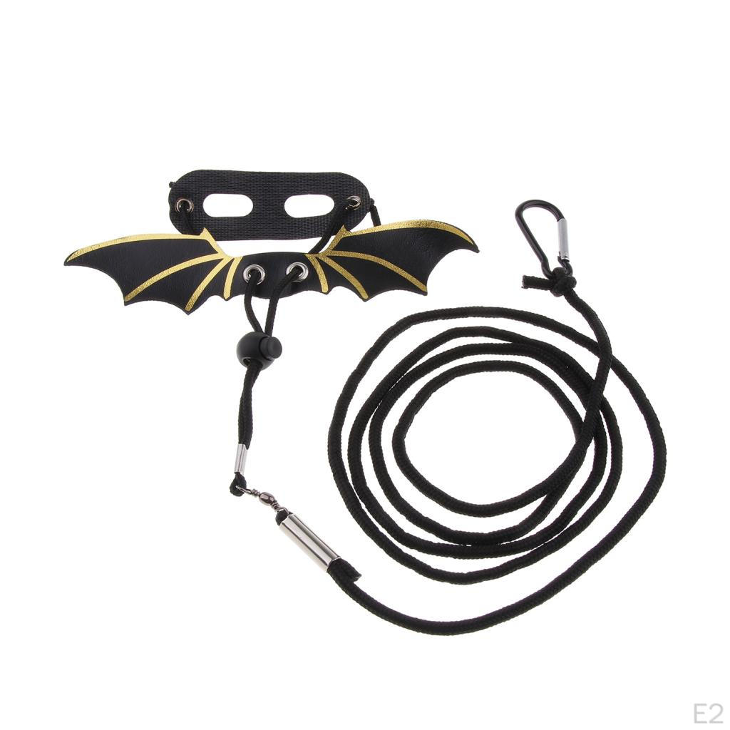 Geschirrleine, Zugschnur für Bartagamen/Leguane Reptilien Kleintiere, 2 Farben, S/M/L