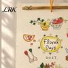 Artistic Hanging Calendar 2027 Wall with Wind And Flower Illustrations, Hand-Painted Retro Linen Personalized Office Planner Texture Paper,