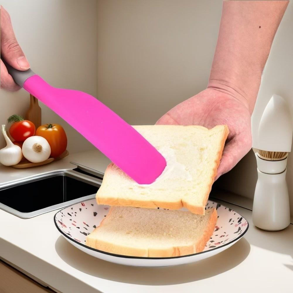 Silicone Silicone Spatula Non Stick Cake Cream Scraper Baking Spatula Scraper  Batter Folding