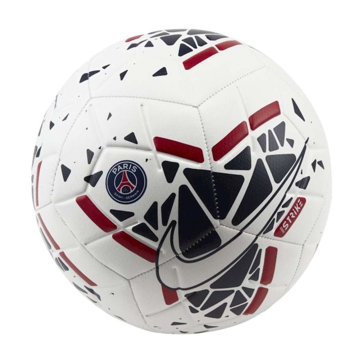 

Nike Size 5 Soccer Ball Pu Machine Stitched Soccer Ball Unisex Black White Red SC3994-100 Size 5 Ball