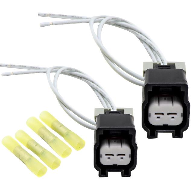 

XQSMWF 2PCS PT2188 88988506 Cooling Fan Motor Connector Fit for Chevrolet Equinox 2006-2009 Fit for Pontiac Torrent 2007-2009 Fit for Suzuki XL-7
