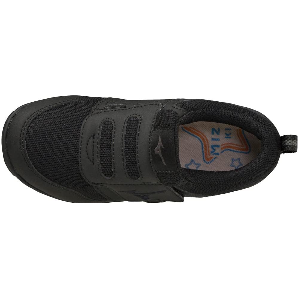 Mizuno Premoar Kids Shoes 15-22cm Athletic Sneakers for Boys and Girls Black 17.0 Cm