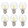LED Filament Bulbs, E17 Base, 10W Equivalent, 2700K Warm White (1W), Night Light, Perfect for Summer Festivals, Energy-saving, Sealed Fixture
