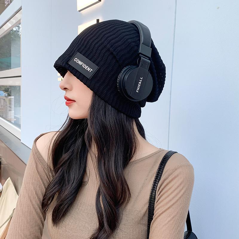 Dui Dui Hat Thin Baotou Cold Hat Korean Style Pullover Hat Niche Textured Confinement Hat Knitted Hat