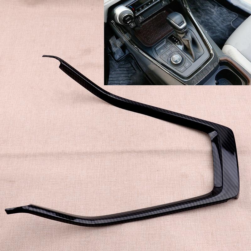 Car Carbon Fiber Style Inner Gear Shift Box Panel Cover Trim ABS Fit for Toyota RAV4 Accessories