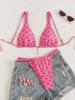 2025 Cross-Border European & American Sexy Print Bikini Swimsuit for Women