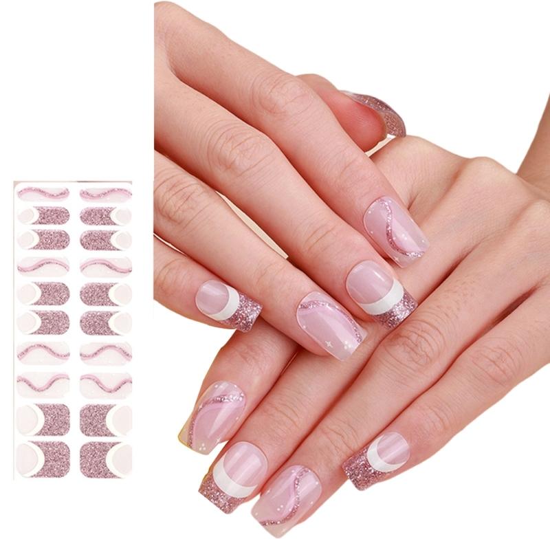 Полуотвержденные гели Полоски для ногтей Гелевые наклейки для ногтей Полоски с лаком для ногтей Гели, требующие света Наклейки-обертки для ногтей Наклейки для нейл-арта