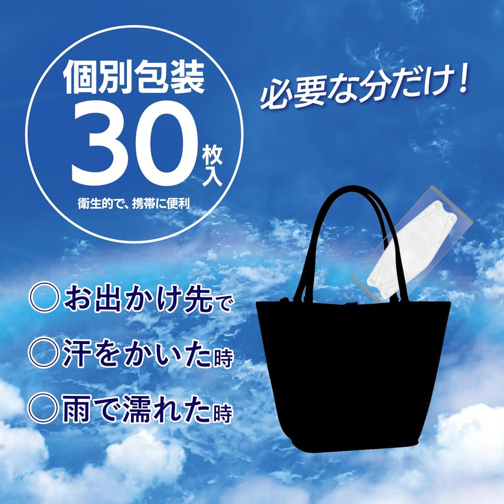 [VOIS] 3D Space 3D Fit Diamond Non-woven Mask 30 Pieces X 3 Boxes Refreshing for Summer Reduces Heat and Stuffiness Breathable Comfortable Space Does