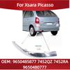 9650485877 7452QZ Für Xsara Picasso Chromleiste Frontstoßstange Silberne Zierleiste Helle Silberleiste 7452RA 9650480777