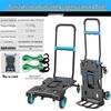 Foldable Household Hand Truck with Basket