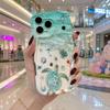 Sea Turtle Shell Beach Ocean Phone Case for iPhone 16 15 14 Pro Max 13 12 11 Mini XR XS SE Wavy Edge Soft Cover