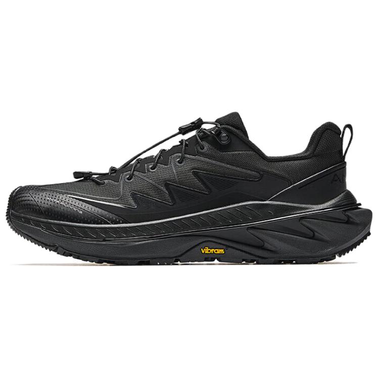 New Anta Wild PRO Abrasion Resistant Slip Resistant Low Top Casual Running Shoes Women's Black 922525589-3